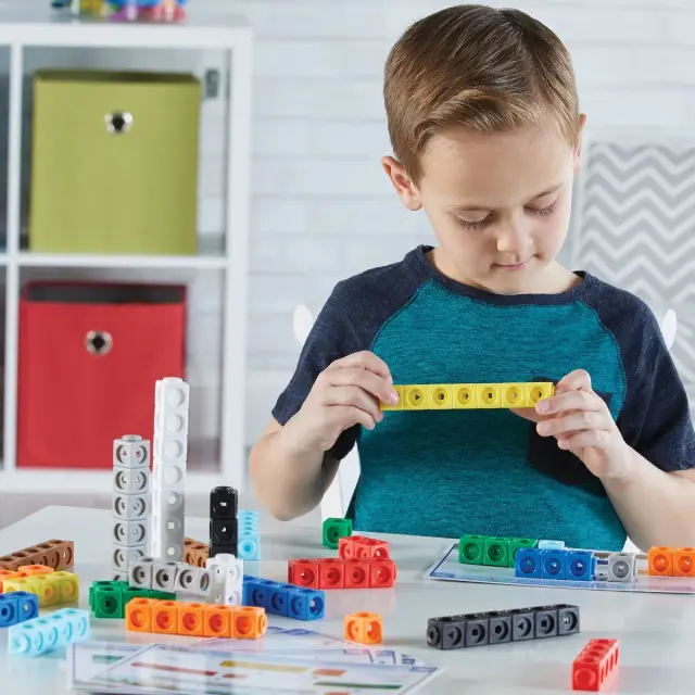 Learning Resources Εκπαιδευτικό Παιχνίδι MathLink® Cubes Early Maths Activity Set – Mathmobiles για 5+ ετών LSP 9332-UK 3