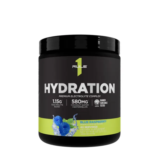 Rule1 Hydration blue-raspberry, 40-servings