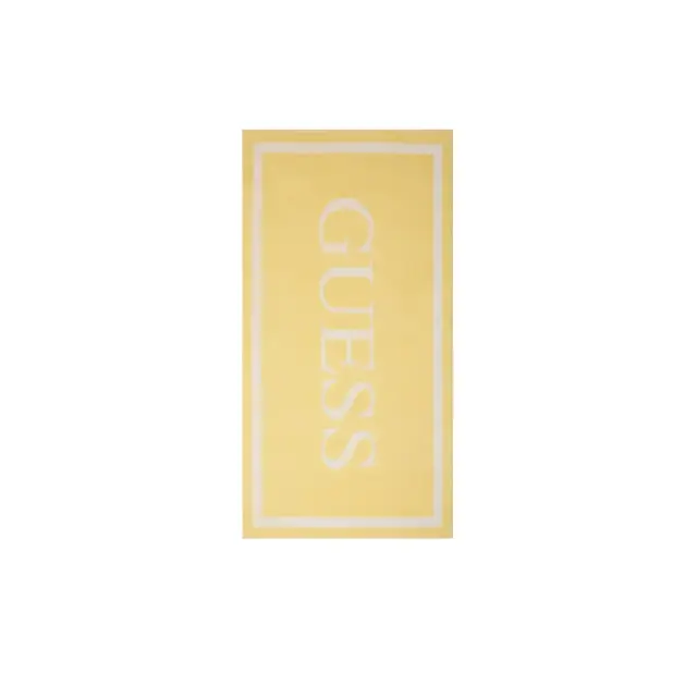 Guess Πετσέτα Θαλάσσης Lux Sponge Jacquard - 180 x 100 cm, Χρώμα Butter Corn - ONESIZE