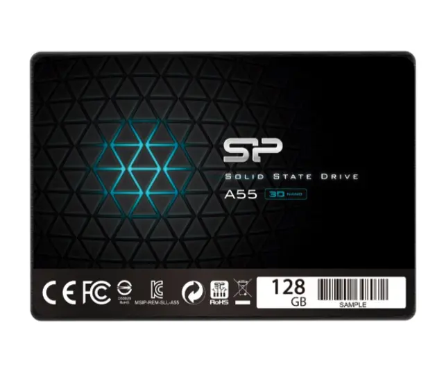 SILICON POWER SSD A55 128GB, 2.5", SATA III, 550-420MB-s 7mm, TLC (A-C) 58145