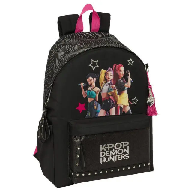 Safta K-POP Demon Hunters Energy Σχολική Τσάντα Πλάτης Δημοτικού 31x13x43cm Πολύχρωμη Περιγραφή 2