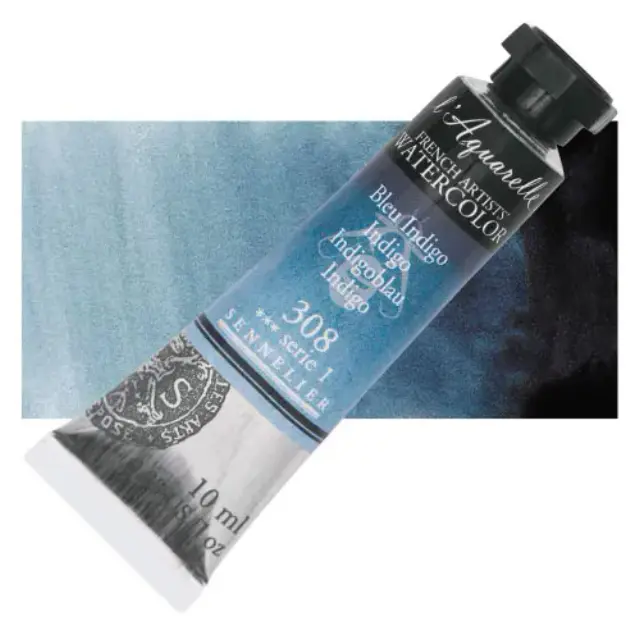Χρώμα Ακουαρέλας Sennelier l Aquarelle Σωληνάριο 10ml - 308 Indigo