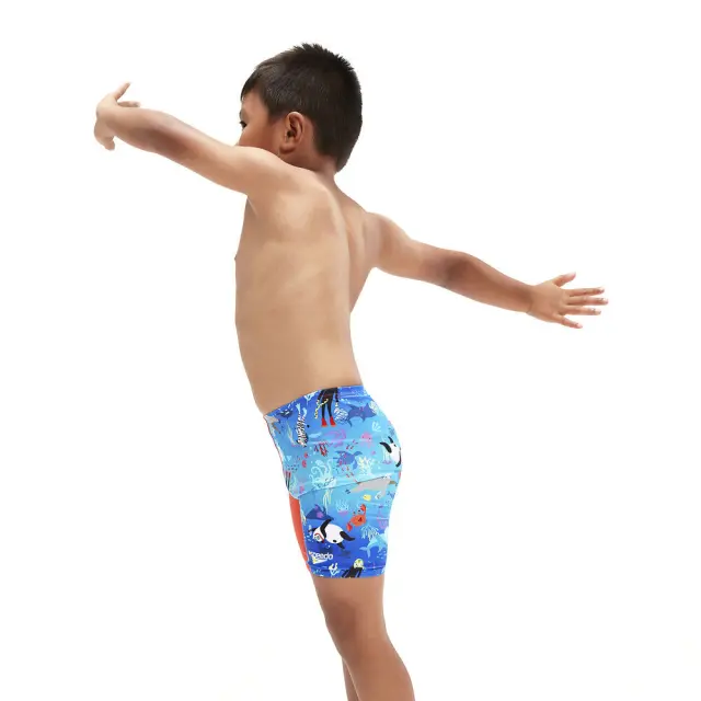 Speedo Boy's Digital Allover Print Jammer Swim Trunks Μπλε - Κόκκινο 800323215163 (Speedo) 3