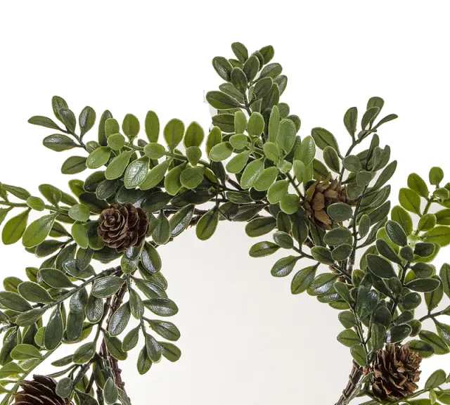 Στεφάνι plastic με φύλλα buxus 30cm HomeGuru 23459 2