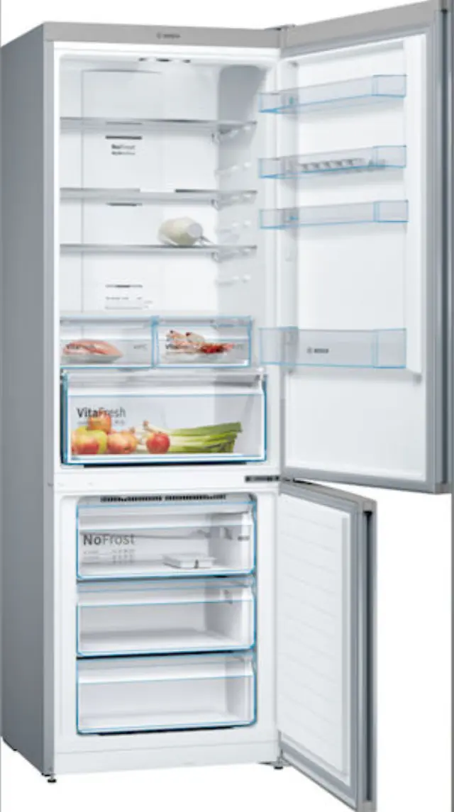 Bosch Ψυγειοκαταψύκτης 438lt Total NoFrost Υ203xΠ70xΒ67εκ. Γκρι KGN493IDA 2