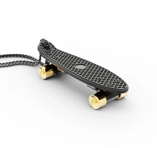 Metalmorphose On shirt κολιέ: Skateboard 2