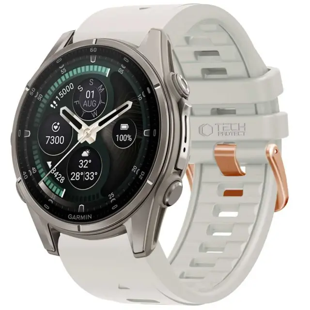 Tech-protect Silicone Garmin Fenix 5s / 5s Plus / 6s / 6s Pro / 7s / 8 / 9 / 9 Pro (43 Mm) Fog Grey