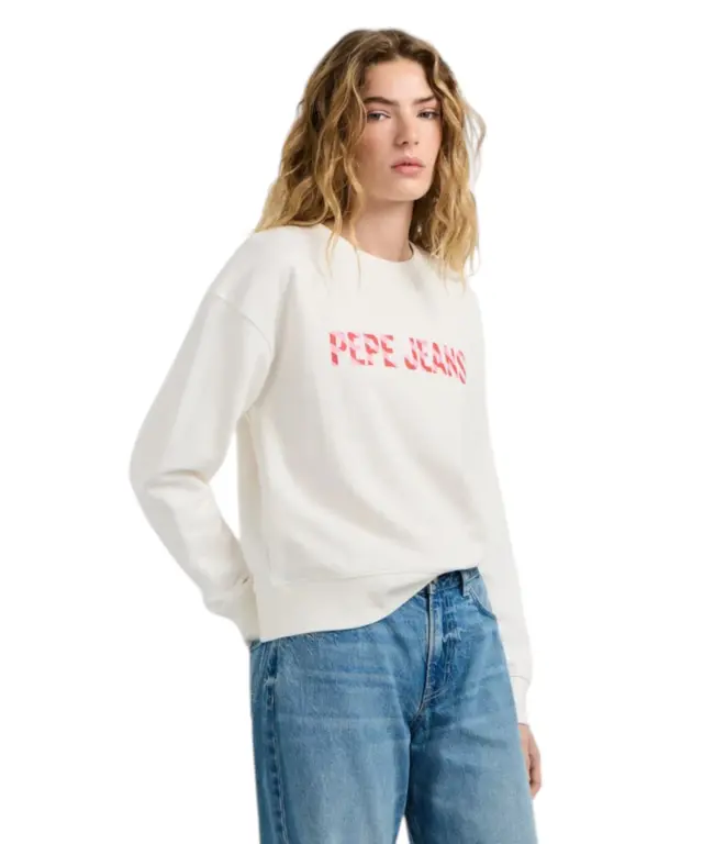Pepe Jeans - Γυναικεία Μπλούζα Φούτερ Celeste PL5800099-808 Λευκό 2