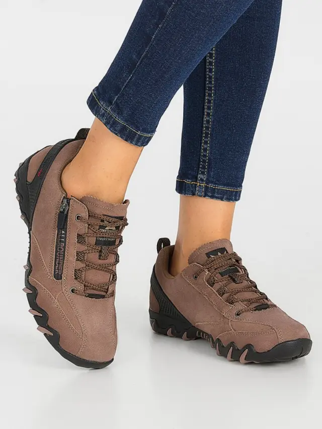Mephisto Sneakers Γυναικείο δέρμα Nubuck Καφέ MEP/NIZAR TEX BISONTE 2