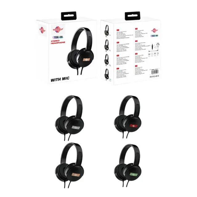 Wisdomup Ενσύρματα Ακουστικά Κεφαλής TDE-08 - Stereo HIFI Headphone 752546