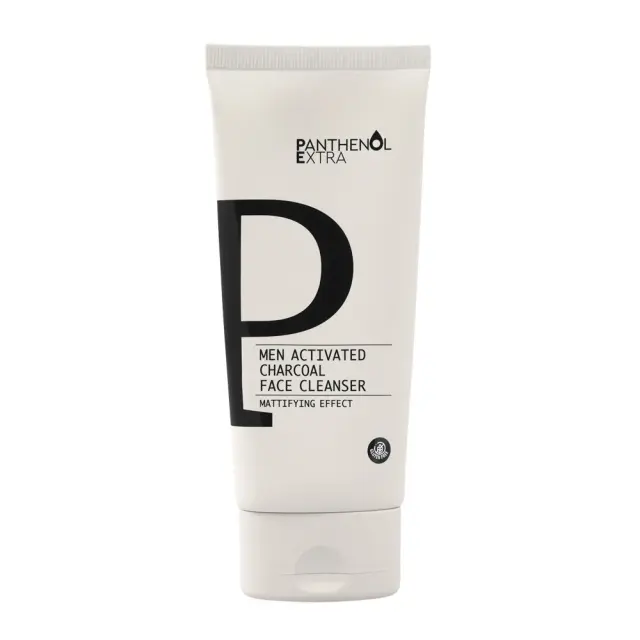 Panthenol Extra Men Activated Charcoal Ήπιο Αφρίζον Gel Καθαρισμού Προσώπου Με Ενεργό Άνθρακα 150mL