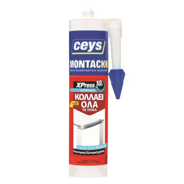 Κατασκευαστική Κόλλα CEYS MONTACK XPRESS Διάφανο 315g