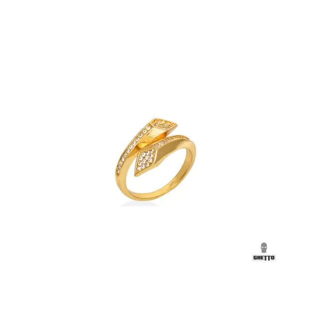Ghetto New Design Elegant Open 18k Rose Gold Diamond Ring
