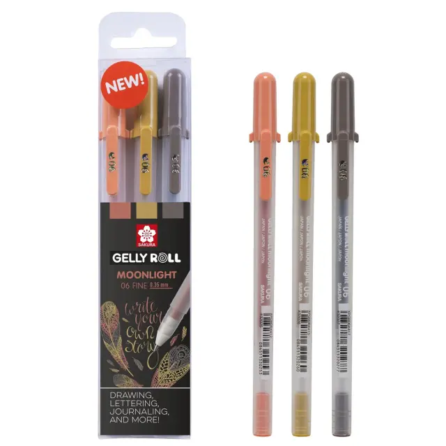 Σετ 3 Gel Στυλό Sakura Gelly Roll Moonlight Nature 06