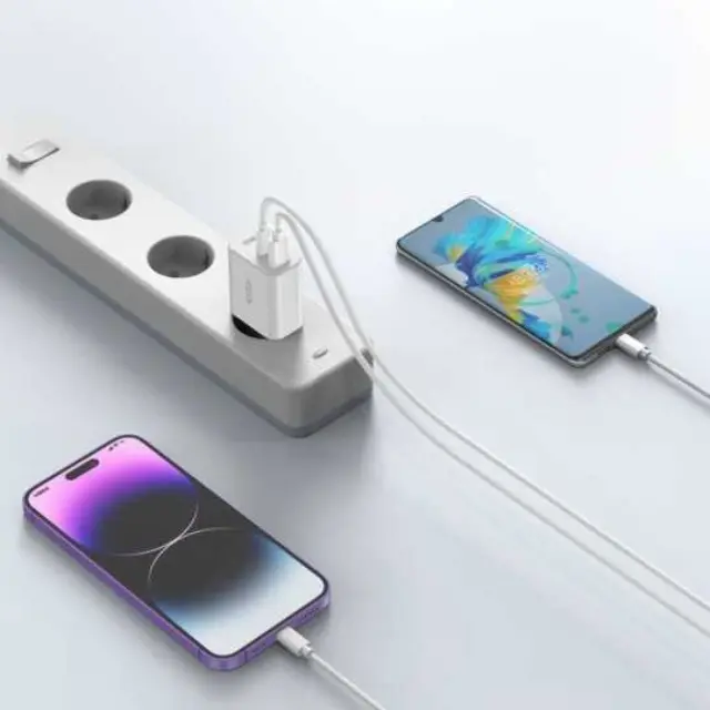 Tech-Protect Φορτιστής NC30W 2x USB-C PD 30W / USB-A QC 3.0 Black 3