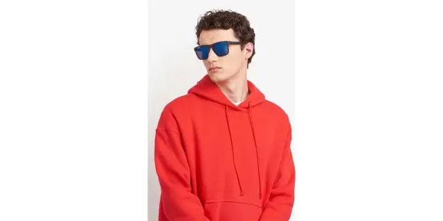 Polaroid Unisex Γυαλιά Ηλίου με Μαύρο Κοκκάλινο Σκελετό και Μπλε Καθρέφτη Φακό PLD2167/S 0VK/5X 2