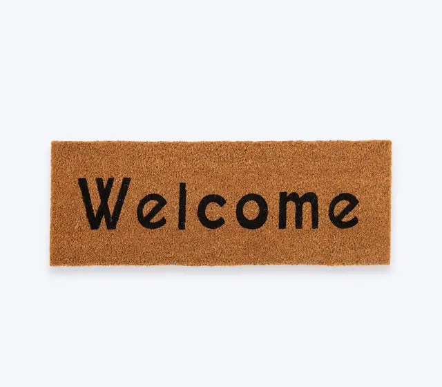 ΤΑΠΕΤΟ ΕΙΣΟΔΟΥ WELCOME 25X75 NEF-NEF HOMEWARE, 100% ΚΟΚΟΦΟΙΝΙΚΑΣ - NATURAL (038491)