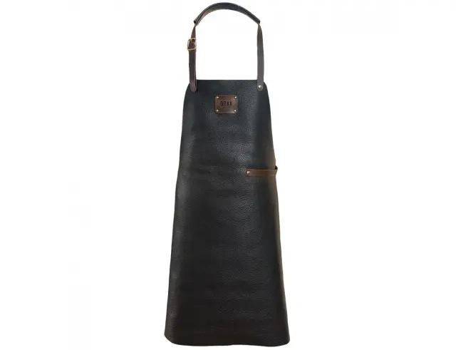 Δερμάτινη Ποδιά Λαιμού Doxx Amsterdam Smooth Leather Apron με ρυθμιζόμενα λουράκια και διαστάσεις 80x58cm - BlackSL.AP-001-BLACK