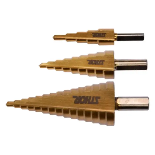 Sthor Σετ Τρυπάνια Κωνικά Με Διαβάθμιση 4-32mm 3τμχ 22616