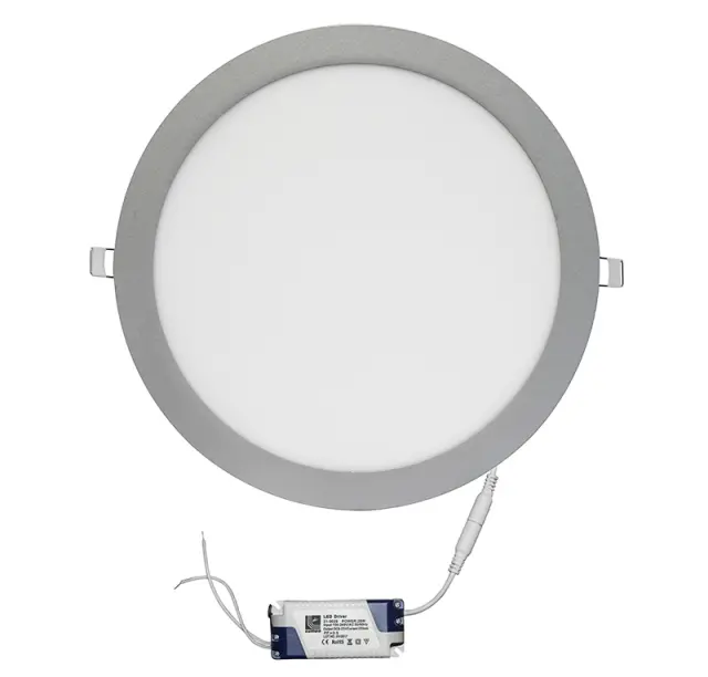 LED ΦΩΤΙΣΤΙΚΑ ΨΕΥΔΟΡΟΦΗΣ ΑΛΟΥΜ.ΣΤΡΟΓΓ 24W 6300K 120°ΑΣΗΜΙ