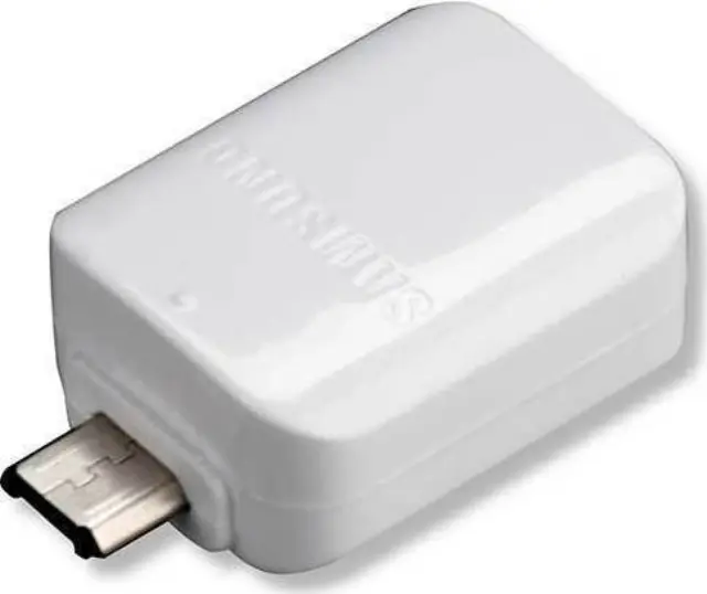 Samsung® - Original Αντάπτορας Micro USB Male - USB-A Female OTG Cable - Λευκό Bulk. (GH96-09728A)
