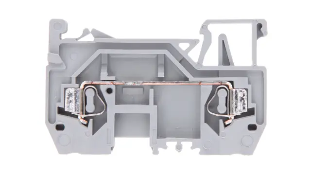 2-conductor through terminal block 2.5 mm² center marking gray
