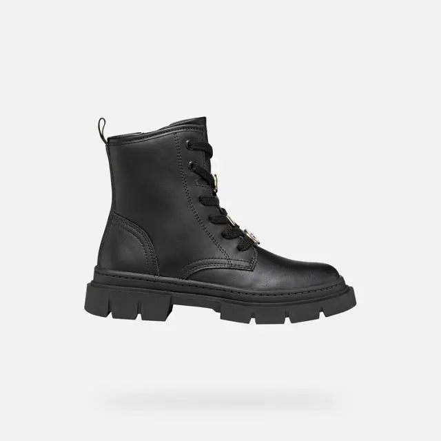 Παιδικό Παπούτσι για Κορίτσι Geox J Karsyn Girl Black Charms (Μεγέθη 28-36) ΜΑΥΡΟ