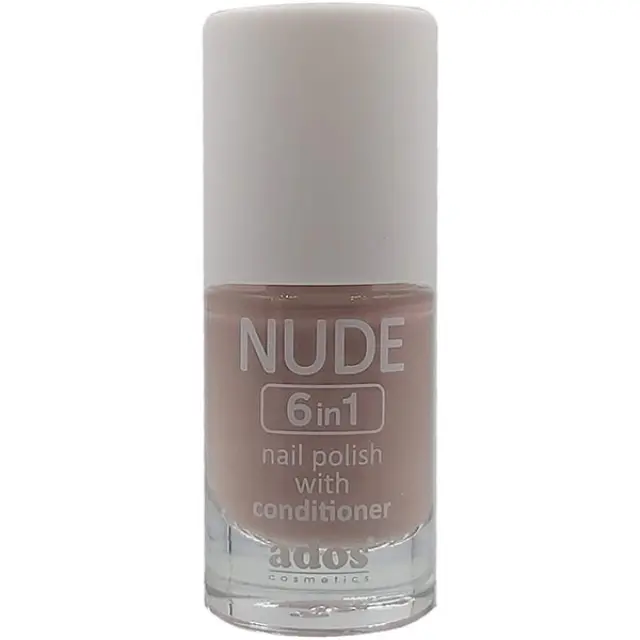 Ados Nude Nail Polish 6in1 with Conditioner, 8ml 04