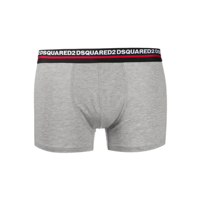 DSQUARED2 Ανδρικό Boxer Stripe Logo - Διπλό Πακέτο, Χρώμα Γκρι - M 2