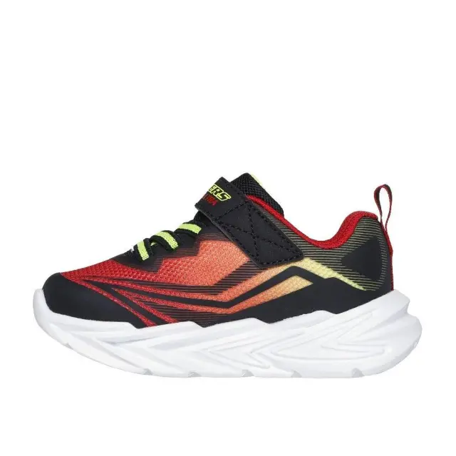 Skechers Flex Glow Ultra (TD) (400139N-BKRD) - Μαύρο-Κόκκινο 3