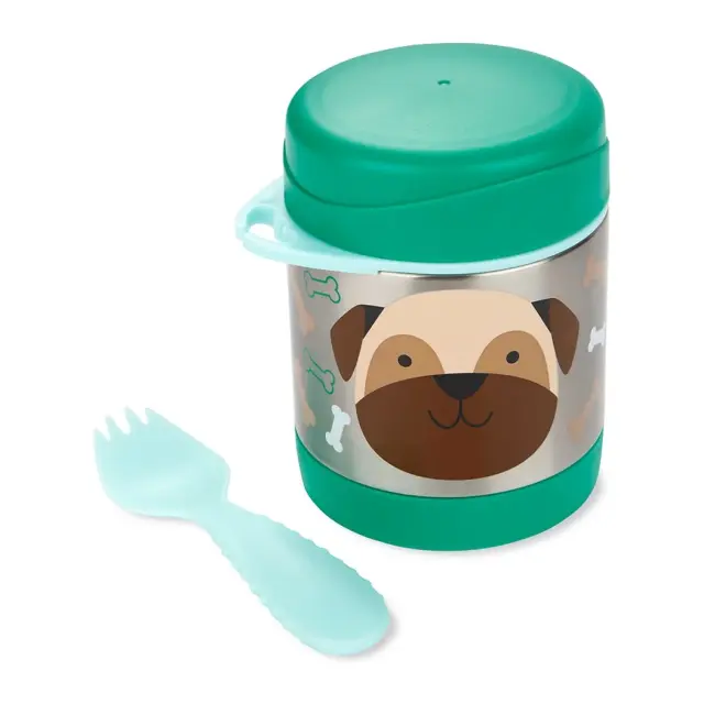Skip Hop Zoo Ανοξείδωτος Θερμός Φαγητού 325ml Pug Green 2