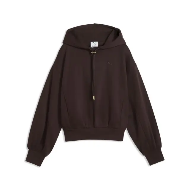 Puma HER Relaxed Fleece Hoodie (694027-33) - Καφέ - S