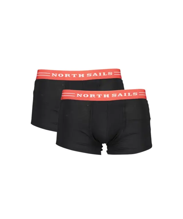 North Sails - Ανδρικά Εσώρουχα 2Pack NS01UTR03-BLACK Μαύρο - S 3