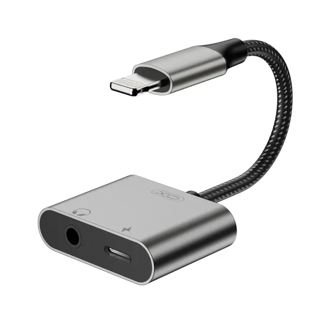 XO NB-R258B Αντάπτορας Lightning σε Lightning & 3.5mm 16.005.0363 2