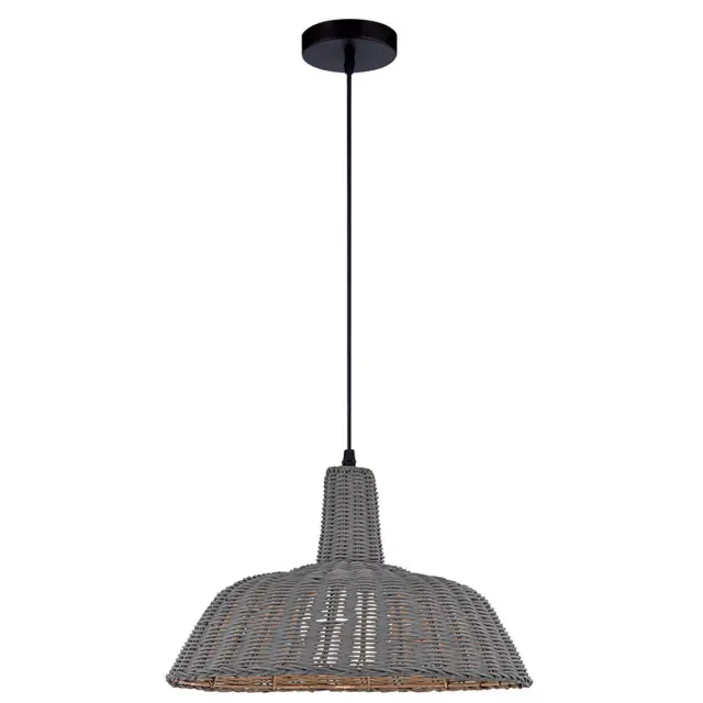 Φωτιστικό Οροφής Μονόφωτο Madu Γκρι 41659 Δ.47xY.140cm