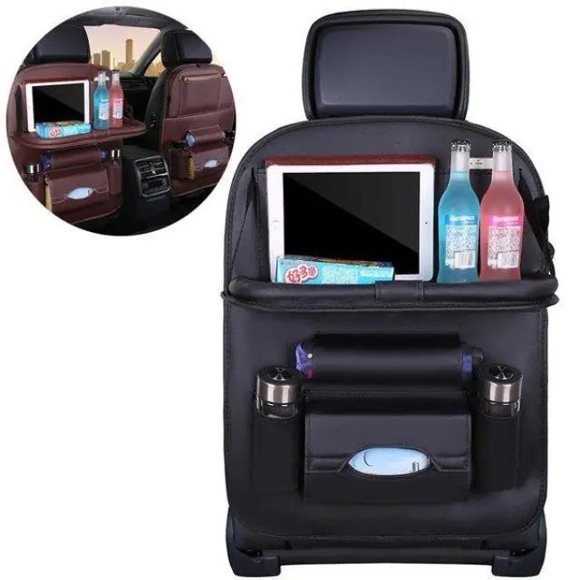 Πλάτης Καθίσματος Car Seat Organizer Με Μικρό Τραπεζάκι - Μαύρο