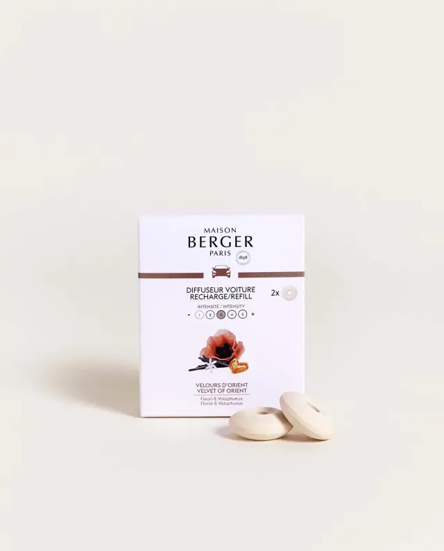 Maison Berger Paris Car Diffuser Refill Σετ 2 Κεραμικών Ανταλλακτικών αρωματισμού Αυτοκινήτου Velvet of Orient 3