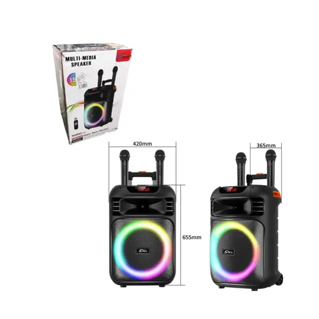 SING-E Φορητό ηχείο με 2 μικρόφωνα ZQS15113 15" 50W - Portable speaker 079081 2