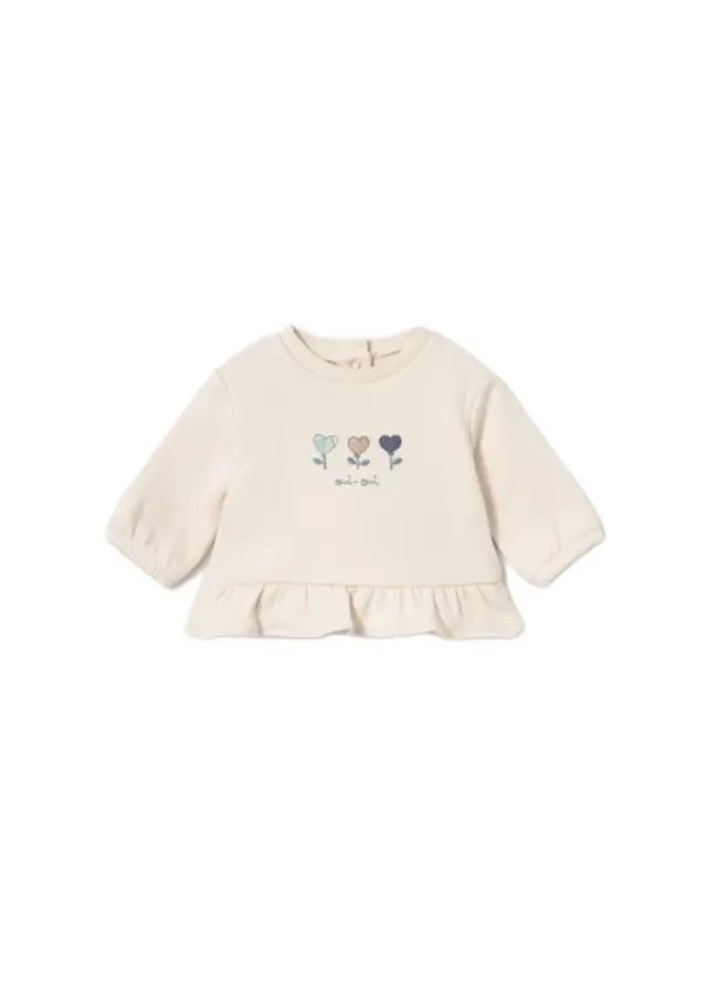 Mayoral Newborn βρεφικό σετ 3τμχ για κοριτσάκι με γιλέκο 16-02686-2 2