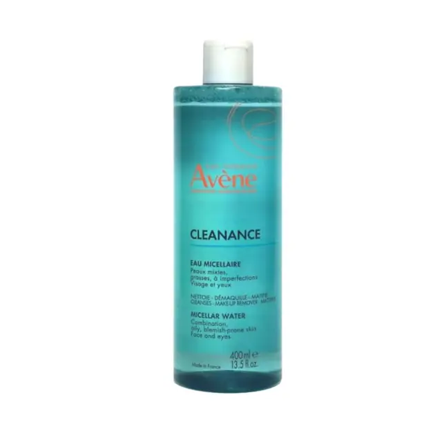 Avene Cleanance Micellar Water Νερό Καθαρισμού + Ντεμακιγιάζ για Λιπαρές Επιδερμίδες, 400ml