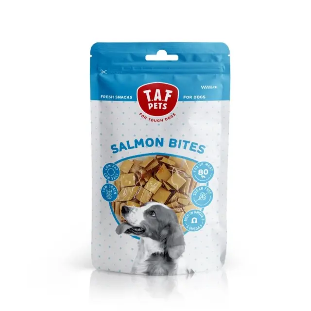 Taf Pets Λιχουδιά Σκύλου Μπουκιές Σολομού 75gr
