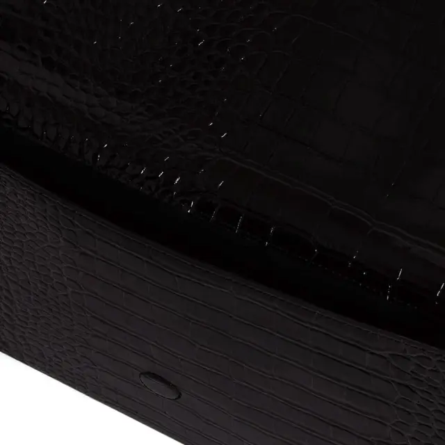 Γυναικείος Φάκελος Ted Baker Crinkle 282823-Black Κροκό Μαύρο - One Size 3