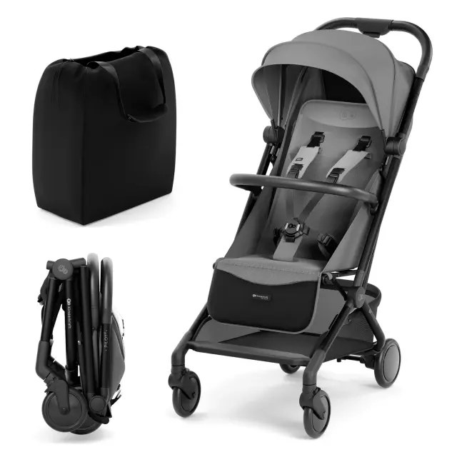 Kinderkraft Pilot 2 Καρότσι Περιπάτου Platinum Grey