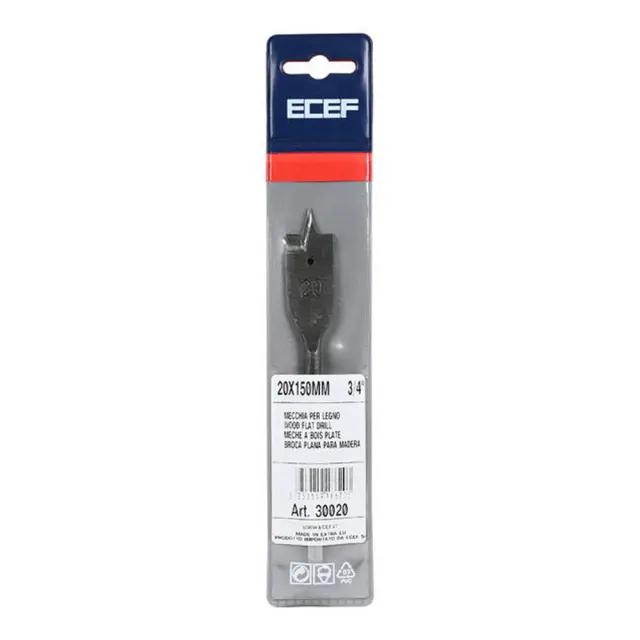 ECEF ΤΡΥΠΑΝΙΑ ΞΥΛΟΥ ΦΤΕΡΟ 38Χ160mm 3