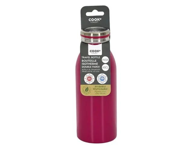 Mπουκάλι Θερμός Cook Concept με χωρητικότητα 450ml και διατήρηση θερμοκρασίας 6h ζεστό / 18h κρύο KA4807 3