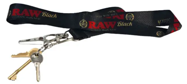 Raw Lanyard Μπρελόκ Κρεμαστό Κορδόνι για τα Κλειδιά - 45cm Black 3
