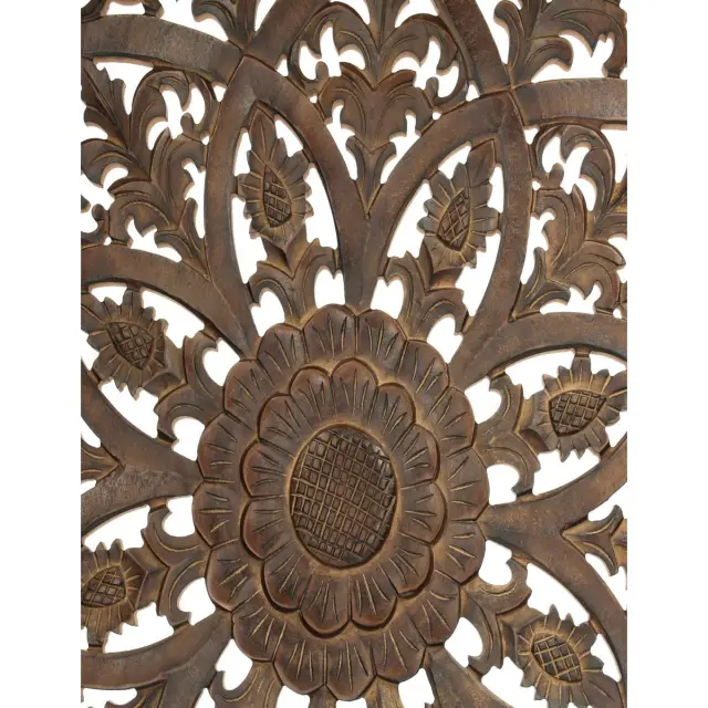 Διακοσμητικό Τοίχου Καφέ MDF 90x2x90cm 3