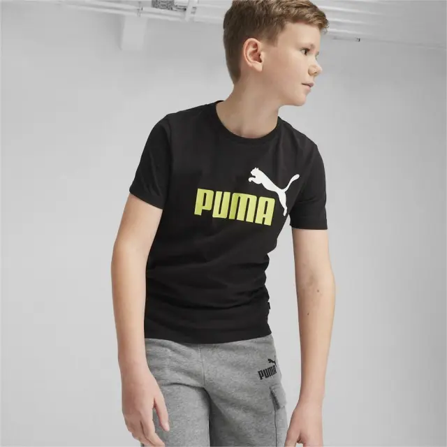 Puma Ess Logo ΠΑΙΔΙΚΗ ΜΠΛΟΥΖΑ (586985-31) - Μαύρο-Λαχανί - 7-8 ετών 2