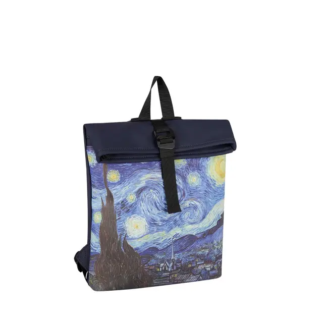 New Rebels Mart Art Roll-Top Backpack (S): Starry Night