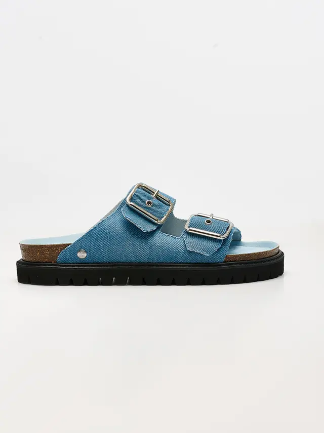 Genuins Πέδιλα Γυναικείο Άλλα Υλικά Μπλέ GEN/HONOLULU VEGAN DENIM 2